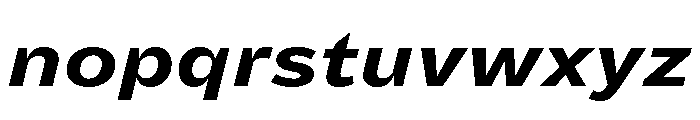 Dia BlackItalic Font LOWERCASE