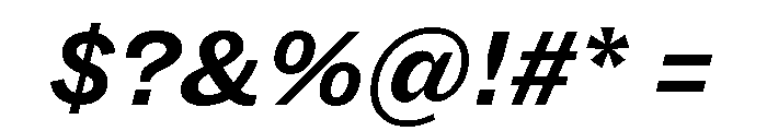 Dia BoldItalic Font OTHER CHARS