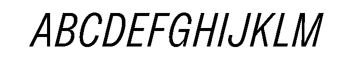 Dia LightItalic Font UPPERCASE
