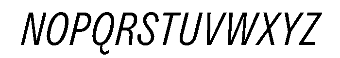 Dia LightItalic Font UPPERCASE