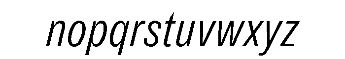 Dia LightItalic Font LOWERCASE