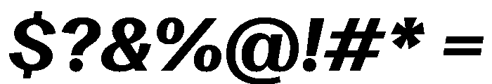 DiagolGrotesk BlackItalic Font OTHER CHARS