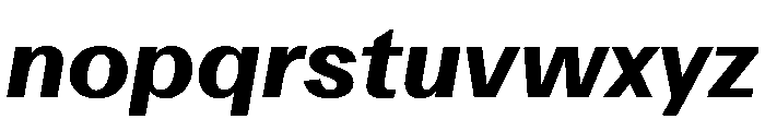 DiagolGrotesk BlackItalic Font LOWERCASE