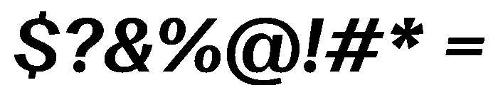 DiagolGrotesk BoldItalic Font OTHER CHARS