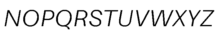 DiagolGrotesk LightItalic Font UPPERCASE