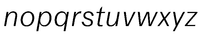 DiagolGrotesk LightItalic Font LOWERCASE