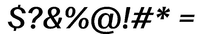 DiagolGrotesk MediumItalic Font OTHER CHARS