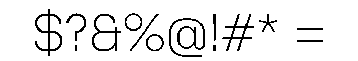 Diagraphetc Extra Light Font OTHER CHARS