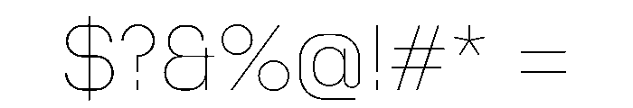 Diagraphetc Thin Font OTHER CHARS