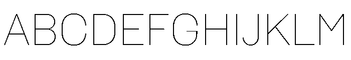 Diagraphetc Thin Font UPPERCASE