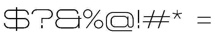 Diagraphwideetc Extra Light Font OTHER CHARS