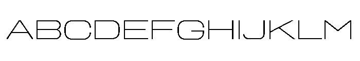 Diagraphwideetc Extra Light Font UPPERCASE