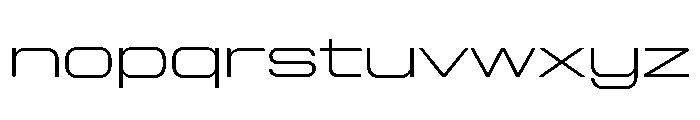 Diagraphwideetc Light Font LOWERCASE