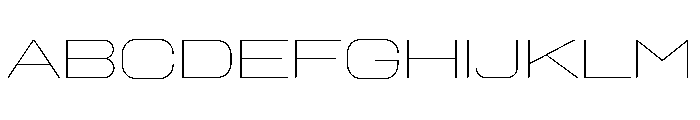 Diagraphwideetc Thin Font UPPERCASE