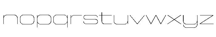 Diagraphwideetc Thin Font LOWERCASE