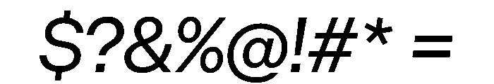 DieGroteskVF Italic Font OTHER CHARS