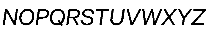 DieGroteskVF Italic Font UPPERCASE