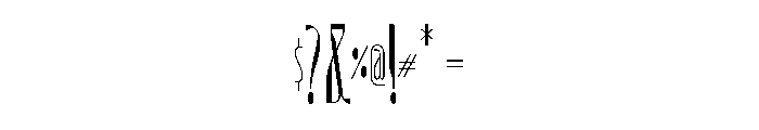 Digging BT Regular Font OTHER CHARS