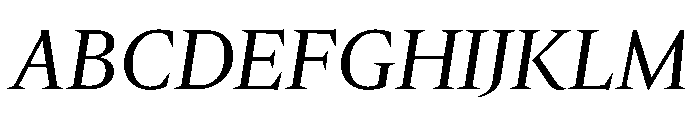 Dignitas Italic Font UPPERCASE