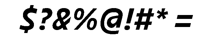 DinaChaumont TextBoldItalic Font OTHER CHARS
