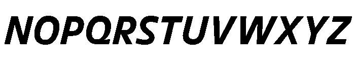 DinaChaumont TextBoldItalic Font UPPERCASE