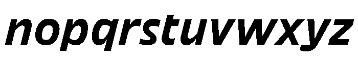 DinaChaumont TextBoldItalic Font LOWERCASE