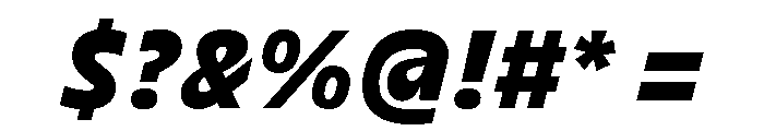 DinaChaumont TextExtraBoldItalic Font OTHER CHARS