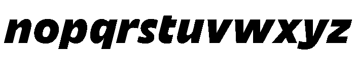 DinaChaumont TextExtraBoldItalic Font LOWERCASE