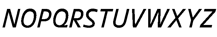 DinaChaumont TextItalic Font UPPERCASE