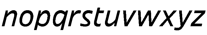 DinaChaumont TextItalic Font LOWERCASE