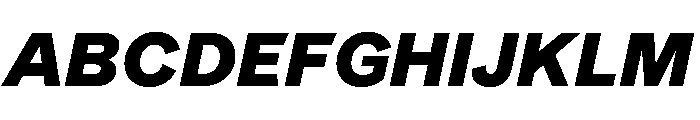 DioramaGothic BlackItalic Font UPPERCASE