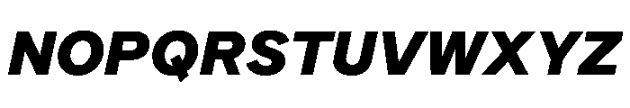 DioramaGothic BlackItalic Font UPPERCASE