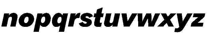 DioramaGothic BlackItalic Font LOWERCASE