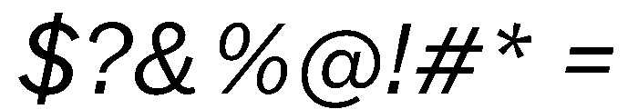 DioramaGothic BookItalic Font OTHER CHARS