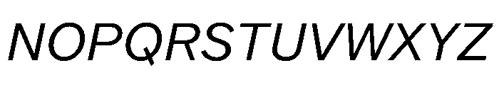DioramaGothic BookItalic Font UPPERCASE