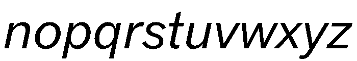 DioramaGothic BookItalic Font LOWERCASE