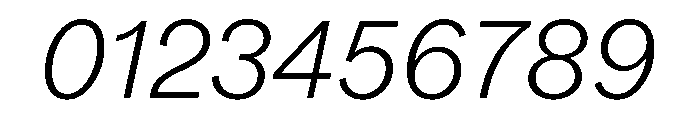 DioramaGothic LightItalic Font OTHER CHARS