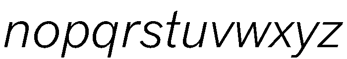 DioramaGothic LightItalic Font LOWERCASE