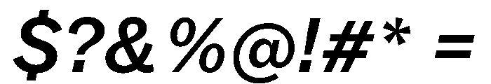 DioramaGothic MediumItalic Font OTHER CHARS