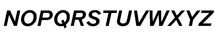 DioramaGothic MediumItalic Font UPPERCASE