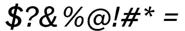 DioramaGothic RegularItalic Font OTHER CHARS