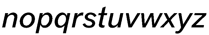 DioramaGothic RegularItalic Font LOWERCASE