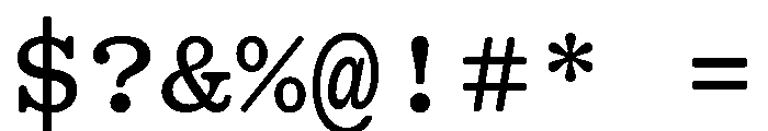 DiplomatMonoST Regular Font OTHER CHARS