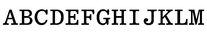 DiplomatMonoST Regular Font UPPERCASE