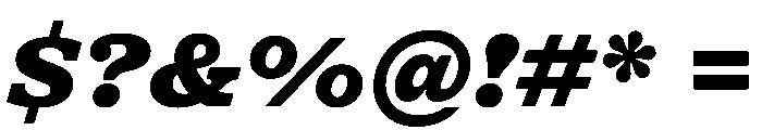 DiplomatST BlackItalic Font OTHER CHARS