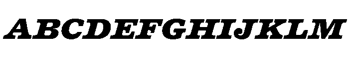 DiplomatST BlackItalic Font UPPERCASE