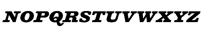 DiplomatST BlackItalic Font UPPERCASE