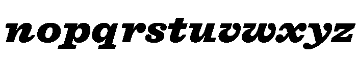 DiplomatST BlackItalic Font LOWERCASE