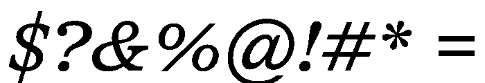 DiplomatST Italic Font OTHER CHARS