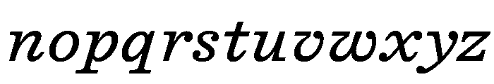 DiplomatST Italic Font LOWERCASE